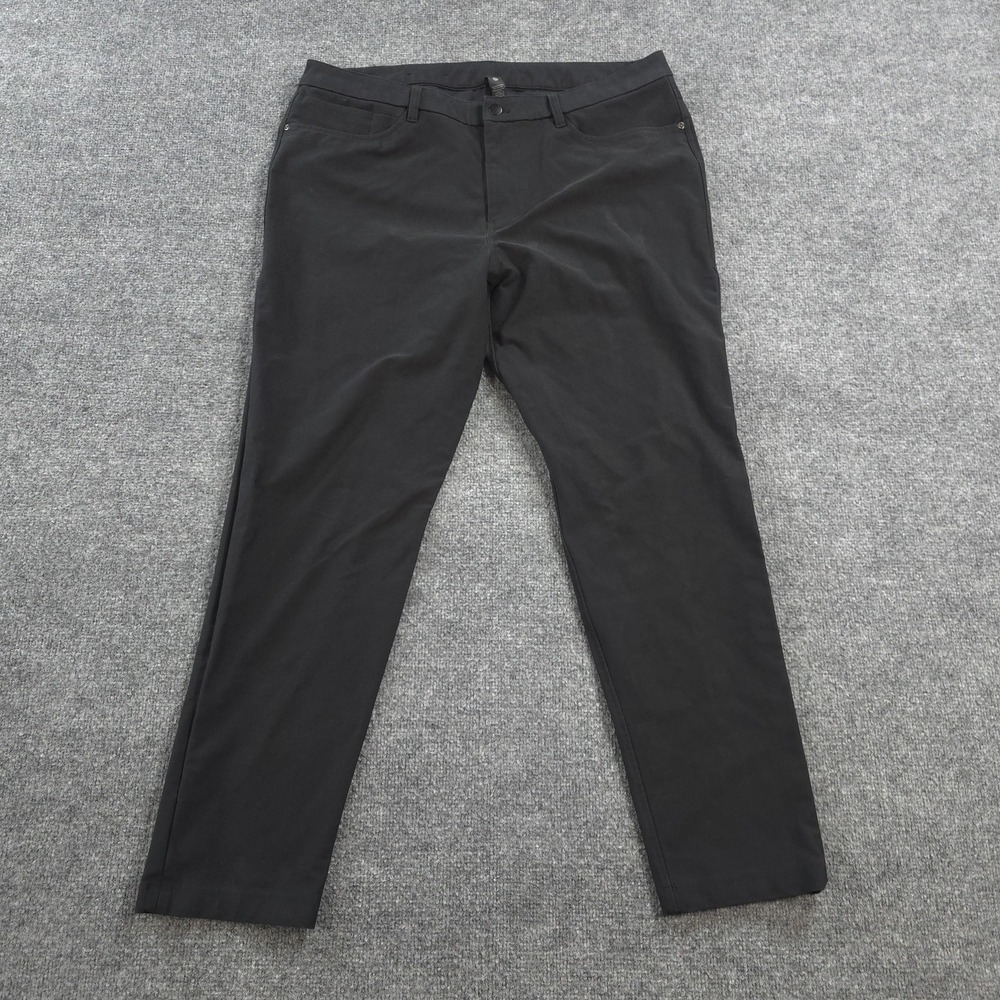 Lululemon Pants Mens 38x31 Black ABC Slim Utilitech Chino Casual Tech Travel